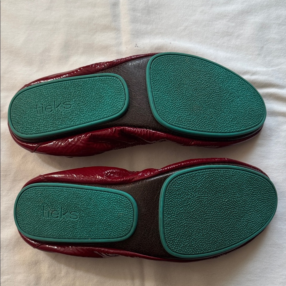 Tieks Maroon Ballet Flats - Picture 2 of 5